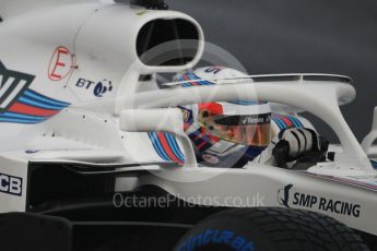 World © Octane Photographic Ltd. Formula 1 – Winter Test 1. Williams Martini Racing FW41 – Sergey Sirotkin. Circuit de Barcelona-Catalunya, Spain. Thursday 1st March 2018.