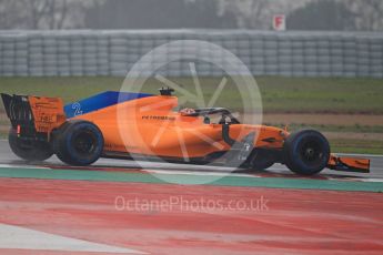 World © Octane Photographic Ltd. Formula 1 – Winter Test 1. McLaren MCL33 – Stoffel Vandoorne. Circuit de Barcelona-Catalunya, Spain. Thursday 1st March 2018.