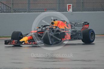 World © Octane Photographic Ltd. Formula 1 – Winter Test 1. Aston Martin Red Bull Racing TAG Heuer RB14 – Max Verstappen. Circuit de Barcelona-Catalunya, Spain. Thursday 1st March 2018.