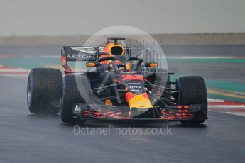 World © Octane Photographic Ltd. Formula 1 – Winter Test 1. Aston Martin Red Bull Racing TAG Heuer RB14 – Max Verstappen. Circuit de Barcelona-Catalunya, Spain. Thursday 1st March 2018.