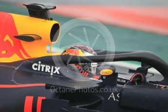 World © Octane Photographic Ltd. Formula 1 – Winter Test 1. Aston Martin Red Bull Racing TAG Heuer RB14 – Max Verstappen. Circuit de Barcelona-Catalunya, Spain. Thursday 1st March 2018.