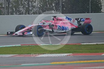 World © Octane Photographic Ltd. Formula 1 – Winter Test 1. Sahara Force India VJM11 - Sergio Perez. Circuit de Barcelona-Catalunya, Spain. Thursday 1st March 2018.