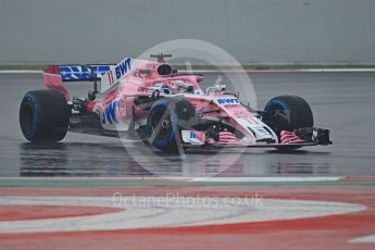 World © Octane Photographic Ltd. Formula 1 – Winter Test 1. Sahara Force India VJM11 - Sergio Perez. Circuit de Barcelona-Catalunya, Spain. Thursday 1st March 2018.