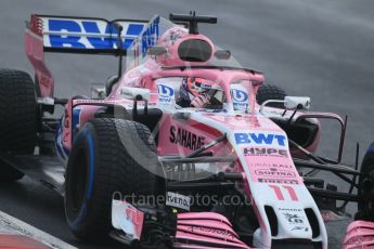 World © Octane Photographic Ltd. Formula 1 – Winter Test 1. Sahara Force India VJM11 - Sergio Perez. Circuit de Barcelona-Catalunya, Spain. Thursday 1st March 2018.