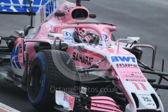 World © Octane Photographic Ltd. Formula 1 – Winter Test 1. Sahara Force India VJM11 - Sergio Perez. Circuit de Barcelona-Catalunya, Spain. Thursday 1st March 2018.