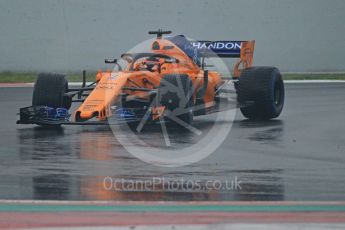 World © Octane Photographic Ltd. Formula 1 – Winter Test 1. McLaren MCL33 – Stoffel Vandoorne. Circuit de Barcelona-Catalunya, Spain. Thursday 1st March 2018.