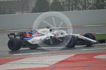 World © Octane Photographic Ltd. Formula 1 – Winter Test 1. Williams Martini Racing FW41 – Sergey Sirotkin. Circuit de Barcelona-Catalunya, Spain. Thursday 1st March 2018.