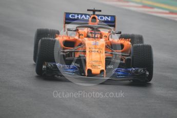 World © Octane Photographic Ltd. Formula 1 – Winter Test 1. McLaren MCL33 – Stoffel Vandoorne. Circuit de Barcelona-Catalunya, Spain. Thursday 1st March 2018.