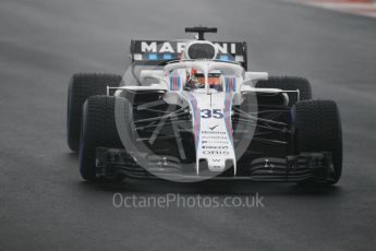 World © Octane Photographic Ltd. Formula 1 – Winter Test 1. Williams Martini Racing FW41 – Sergey Sirotkin. Circuit de Barcelona-Catalunya, Spain. Thursday 1st March 2018.