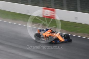 World © Octane Photographic Ltd. Formula 1 – Winter Test 1. McLaren MCL33 – Stoffel Vandoorne. Circuit de Barcelona-Catalunya, Spain. Thursday 1st March 2018.