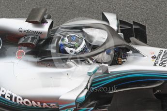 World © Octane Photographic Ltd. Formula 1 – Winter Test 1. Mercedes AMG Petronas Motorsport AMG F1 W09 EQ Power+ - Valtteri Bottas. Circuit de Barcelona-Catalunya, Spain. Thursday 1st March 2018.