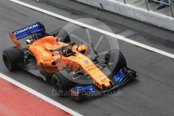 World © Octane Photographic Ltd. Formula 1 – Winter Test 1. McLaren MCL33 – Stoffel Vandoorne. Circuit de Barcelona-Catalunya, Spain. Thursday 1st March 2018.