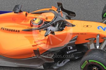 World © Octane Photographic Ltd. Formula 1 – Winter Test 1. McLaren MCL33 – Stoffel Vandoorne. Circuit de Barcelona-Catalunya, Spain. Thursday 1st March 2018.