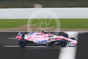 World © Octane Photographic Ltd. Formula 1 – Winter Test 1. Sahara Force India VJM11 Sergio Perez. Circuit de Barcelona-Catalunya, Spain. Thursday 1st March 2018.