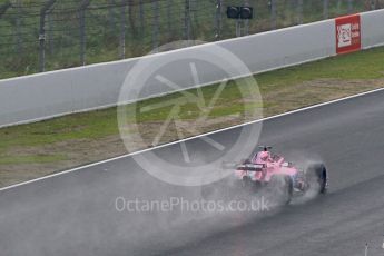 World © Octane Photographic Ltd. Formula 1 – Winter Test 1. Sahara Force India VJM11 Sergio Perez. Circuit de Barcelona-Catalunya, Spain. Thursday 1st March 2018.