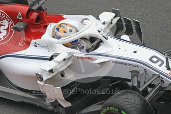 World © Octane Photographic Ltd. Formula 1 – Winter Test 1. Alfa Romeo Sauber F1 Team C37 – Marcus Ericsson. Circuit de Barcelona-Catalunya, Spain. Thursday 1st March 2018.