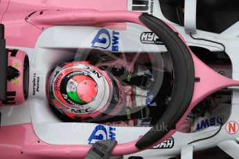 World © Octane Photographic Ltd. Formula 1 – Winter Test 1. Sahara Force India VJM11 Sergio Perez. Circuit de Barcelona-Catalunya, Spain. Thursday 1st March 2018.