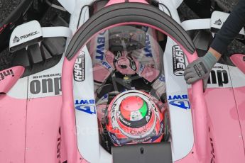 World © Octane Photographic Ltd. Formula 1 – Winter Test 1. Sahara Force India VJM11 Sergio Perez. Circuit de Barcelona-Catalunya, Spain. Thursday 1st March 2018.