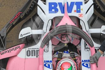 World © Octane Photographic Ltd. Formula 1 – Winter Test 1. Sahara Force India VJM11 Sergio Perez. Circuit de Barcelona-Catalunya, Spain. Thursday 1st March 2018.