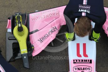 World © Octane Photographic Ltd. Formula 1 – Winter Test 1. Sahara Force India VJM11 Sergio Perez. Circuit de Barcelona-Catalunya, Spain. Thursday 1st March 2018.