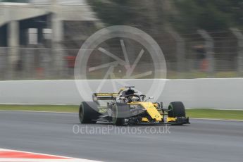 World © Octane Photographic Ltd. Formula 1 – Winter Test 1. Renault Sport F1 Team RS18 – Nico Hulkenberg. Circuit de Barcelona-Catalunya, Spain. Thursday 1st March 2018.