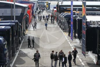 World © Octane Photographic Ltd. Formula 1 – Winter Test 1. The F1 paddock. Circuit de Barcelona-Catalunya, Spain. Thursday 1st March 2018.