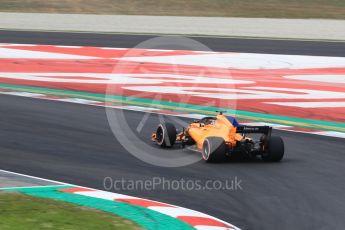 World © Octane Photographic Ltd. Formula 1 – Winter Test 1. McLaren MCL33 – Stoffel Vandoorne. Circuit de Barcelona-Catalunya, Spain. Thursday 1st March 2018.