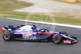 World © Octane Photographic Ltd. Formula 1 – Winter Test 1. Scuderia Toro Rosso STR13 – Pierre Gasly. Circuit de Barcelona-Catalunya, Spain. Thursday 1st March 2018.