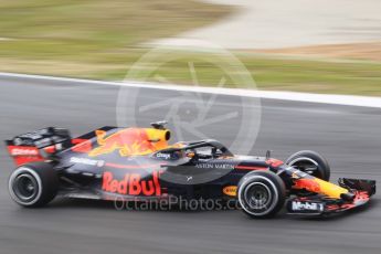 World © Octane Photographic Ltd. Formula 1 – Winter Test 1. Aston Martin Red Bull Racing TAG Heuer RB14 – Max Verstappen. Circuit de Barcelona-Catalunya, Spain. Thursday 1st March 2018.