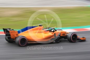 World © Octane Photographic Ltd. Formula 1 – Winter Test 1. McLaren MCL33 – Stoffel Vandoorne. Circuit de Barcelona-Catalunya, Spain. Thursday 1st March 2018.