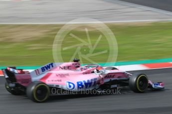 World © Octane Photographic Ltd. Formula 1 – Winter Test 1. Sahara Force India VJM11 Sergio Perez. Circuit de Barcelona-Catalunya, Spain. Thursday 1st March 2018.