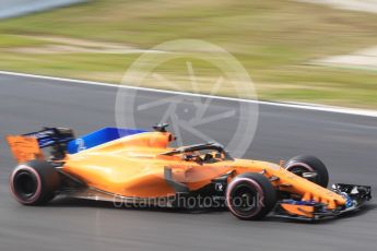 World © Octane Photographic Ltd. Formula 1 – Winter Test 1. McLaren MCL33 – Stoffel Vandoorne. Circuit de Barcelona-Catalunya, Spain. Thursday 1st March 2018.