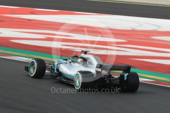 World © Octane Photographic Ltd. Formula 1 – Winter Test 1. Mercedes AMG Petronas Motorsport AMG F1 W09 EQ Power+ - Lewis Hamilton. Circuit de Barcelona-Catalunya, Spain. Thursday 1st March 2018.