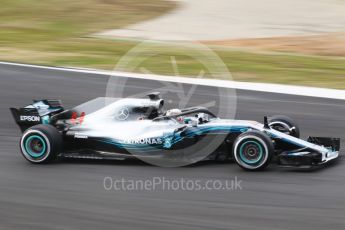 World © Octane Photographic Ltd. Formula 1 – Winter Test 1. Mercedes AMG Petronas Motorsport AMG F1 W09 EQ Power+ - Lewis Hamilton. Circuit de Barcelona-Catalunya, Spain. Thursday 1st March 2018.