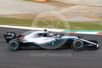 World © Octane Photographic Ltd. Formula 1 – Winter Test 1. Mercedes AMG Petronas Motorsport AMG F1 W09 EQ Power+ - Lewis Hamilton. Circuit de Barcelona-Catalunya, Spain. Thursday 1st March 2018.