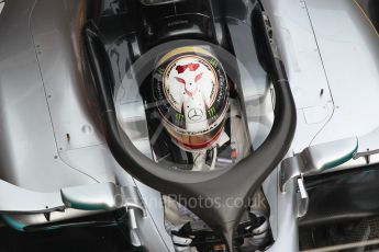 World © Octane Photographic Ltd. Formula 1 – Winter Test 1. Mercedes AMG Petronas Motorsport AMG F1 W09 EQ Power+ - Lewis Hamilton. Circuit de Barcelona-Catalunya, Spain. Thursday 1st March 2018.