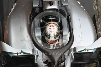 World © Octane Photographic Ltd. Formula 1 – Winter Test 1. Mercedes AMG Petronas Motorsport AMG F1 W09 EQ Power+ - Lewis Hamilton. Circuit de Barcelona-Catalunya, Spain. Thursday 1st March 2018.