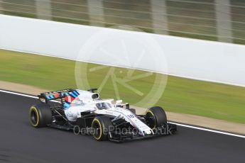 World © Octane Photographic Ltd. Formula 1 – Winter Test 1. Williams Martini Racing FW41 – Lance Stroll. Circuit de Barcelona-Catalunya, Spain. Thursday 1st March 2018.