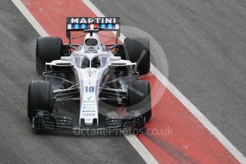 World © Octane Photographic Ltd. Formula 1 – Winter Test 1. Williams Martini Racing FW41 – Lance Stroll. Circuit de Barcelona-Catalunya, Spain. Thursday 1st March 2018.