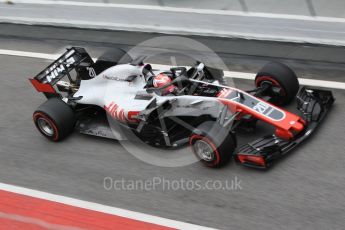 World © Octane Photographic Ltd. Formula 1 – Winter Test 1. Haas F1 Team VF-18 – Kevin Magnussen. Circuit de Barcelona-Catalunya, Spain. Thursday 1st March 2018.