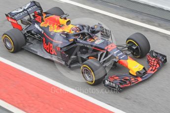 World © Octane Photographic Ltd. Formula 1 – Winter Test 1. Aston Martin Red Bull Racing TAG Heuer RB14 – Max Verstappen. Circuit de Barcelona-Catalunya, Spain. Thursday 1st March 2018.