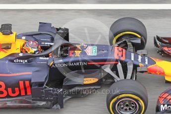 World © Octane Photographic Ltd. Formula 1 – Winter Test 1. Aston Martin Red Bull Racing TAG Heuer RB14 – Max Verstappen. Circuit de Barcelona-Catalunya, Spain. Thursday 1st March 2018.