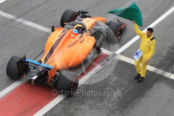 World © Octane Photographic Ltd. Formula 1 – Winter Test 1. McLaren MCL33 – Fernando Alonso. Circuit de Barcelona-Catalunya, Spain. Thursday 1st March 2018.