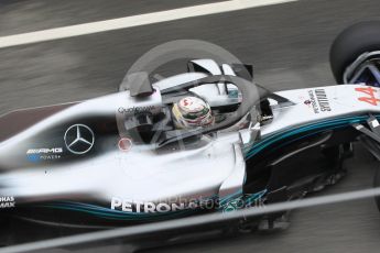 World © Octane Photographic Ltd. Formula 1 – Winter Test 1. Mercedes AMG Petronas Motorsport AMG F1 W09 EQ Power+ - Lewis Hamilton. Circuit de Barcelona-Catalunya, Spain. Thursday 1st March 2018.