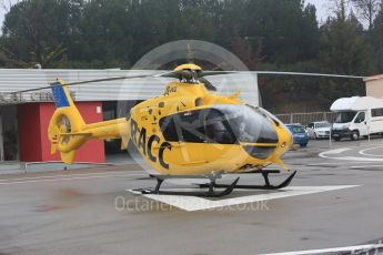 World © Octane Photographic Ltd. Formula 1 – Winter Test 1. Medical helicopter . Circuit de Barcelona-Catalunya, Spain. Thursday 1st March 2018.