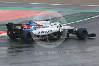 World © Octane Photographic Ltd. Formula 1 – Winter Test 1. Williams Martini Racing FW41 – Sergey Sirotkin. Circuit de Barcelona-Catalunya, Spain. Thursday 1st March 2018.