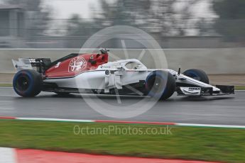 World © Octane Photographic Ltd. Formula 1 – Winter Test 1. Alfa Romeo Sauber F1 Team C37 – Marcus Ericsson. Circuit de Barcelona-Catalunya, Spain. Thursday 1st March 2018.