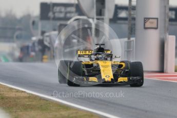 World © Octane Photographic Ltd. Formula 1 – Winter Test 1. Renault Sport F1 Team RS18 – Nico Hulkenberg. Circuit de Barcelona-Catalunya, Spain. Thursday 1st March 2018.