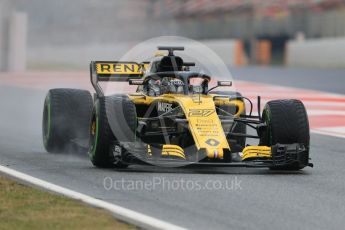 World © Octane Photographic Ltd. Formula 1 – Winter Test 1. Renault Sport F1 Team RS18 – Nico Hulkenberg. Circuit de Barcelona-Catalunya, Spain. Thursday 1st March 2018.