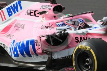 World © Octane Photographic Ltd. Formula 1 – Winter Test 1. Sahara Force India VJM11 Sergio Perez. Circuit de Barcelona-Catalunya, Spain. Thursday 1st March 2018.